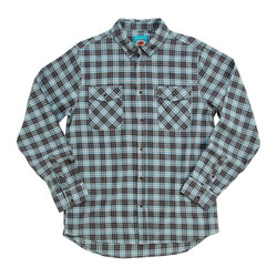 Biltwell Pacific Flannel Shirt Grey/Agave/Black | (Choose Size)