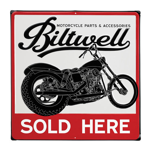 Biltwell Schwinge Ladenschild | Quadratisch 17,5"