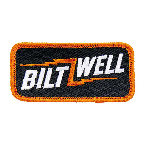 Biltwell Bolt Patch 3,5" | Noir, Orange, Blanc
