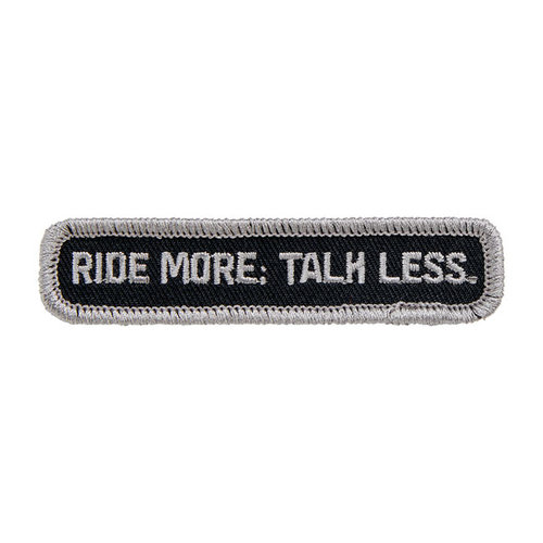 Biltwell Parche Talk Less 3,5" | Negro, Gris