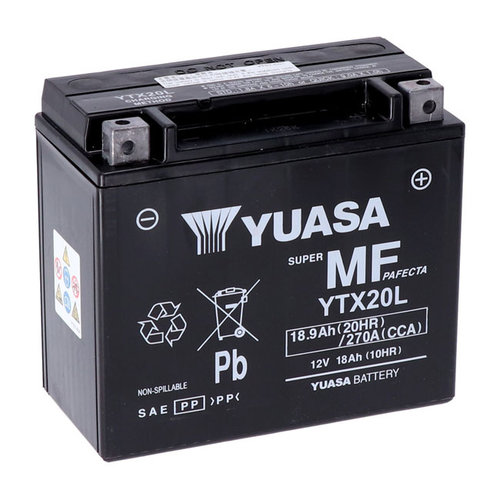 Yuasa AGM Battery YTX20L-WC | Honda/Indian/Kawasaki/Triumph/Yamaha