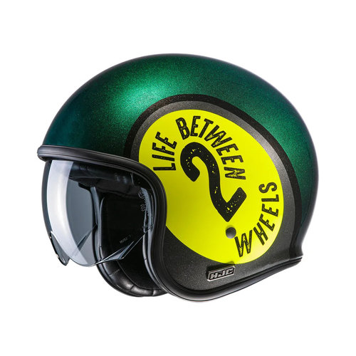 HJC Helmet V30 Harvey | Green / Yellow