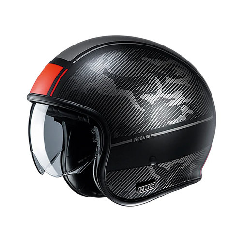 HJC Casco V30 Alpi | Gris / Rojo