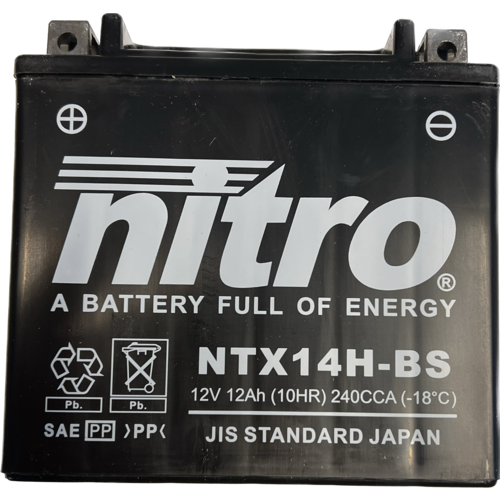 NITRO Batería sin mantenimiento NTX14H-BS
