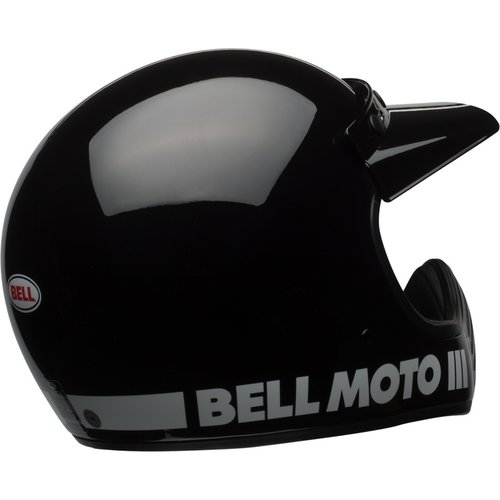 Bell Klassieke Moto-3-Helm | Glanzend Zwart