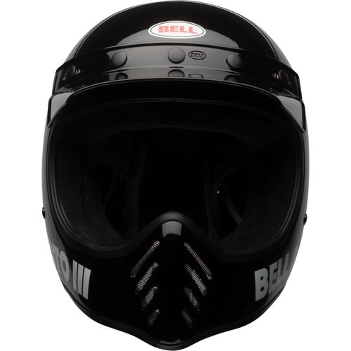 Bell Klassieke Moto-3-Helm | Glanzend Zwart