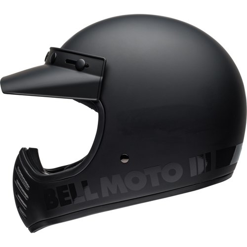 Bell Moto-3 Classic Helmet | Matte/Gloss Blackout