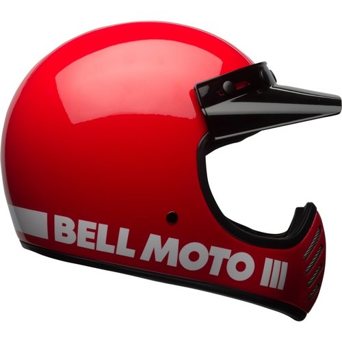 Bell Casco Moto-3 Classico | Rosso Lucido