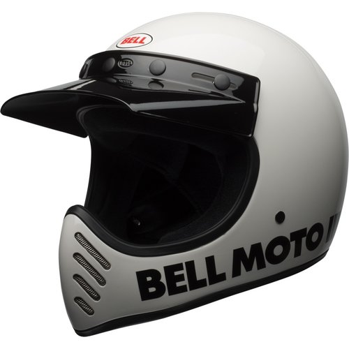 Bell Casco Moto-3 Clásico | Blanco Brillante