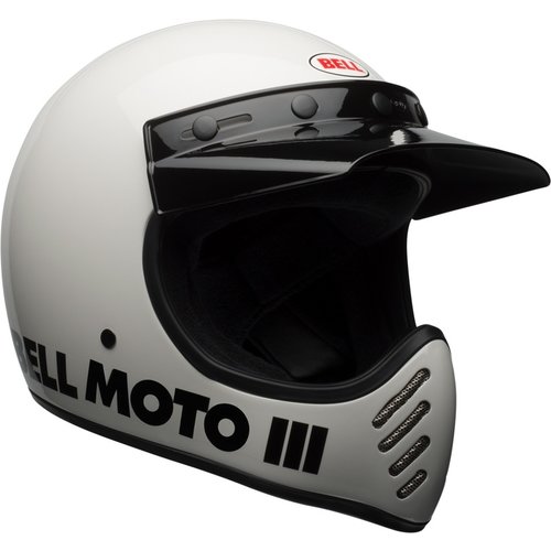 Bell Casco Moto-3 Classico | Bianco Lucido