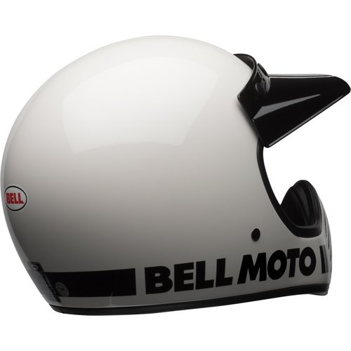 Bell Casco Moto-3 Classico | Bianco Lucido
