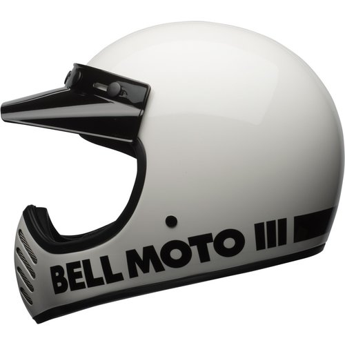 Bell Casco Moto-3 Classico | Bianco Lucido