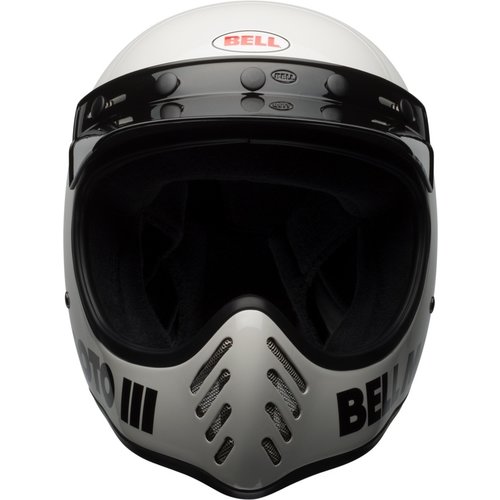 Bell Moto-3 Classic Helm | Glänzend Weiß