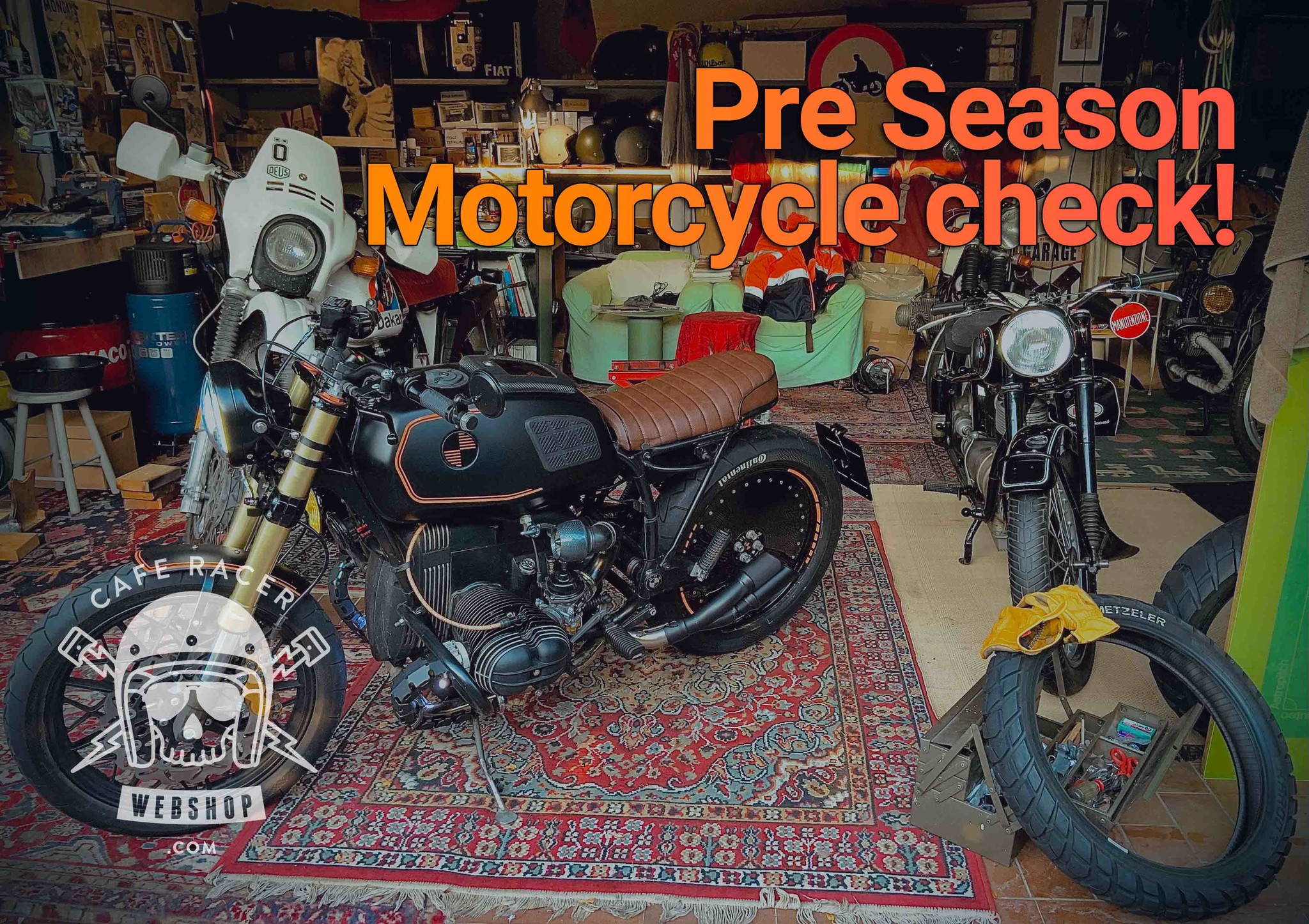 Deus Ex Machina 18 Stickers for Motorcycle Helmet Cafe Racer Special Bobber  Scrambler 