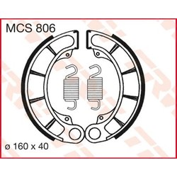 Honda Cb 500 Cx 500 Gl 500 Vf 750 Vt 600 Brake shoes