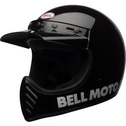 Moto-3 Classic Helm | Schwarz Glänzend