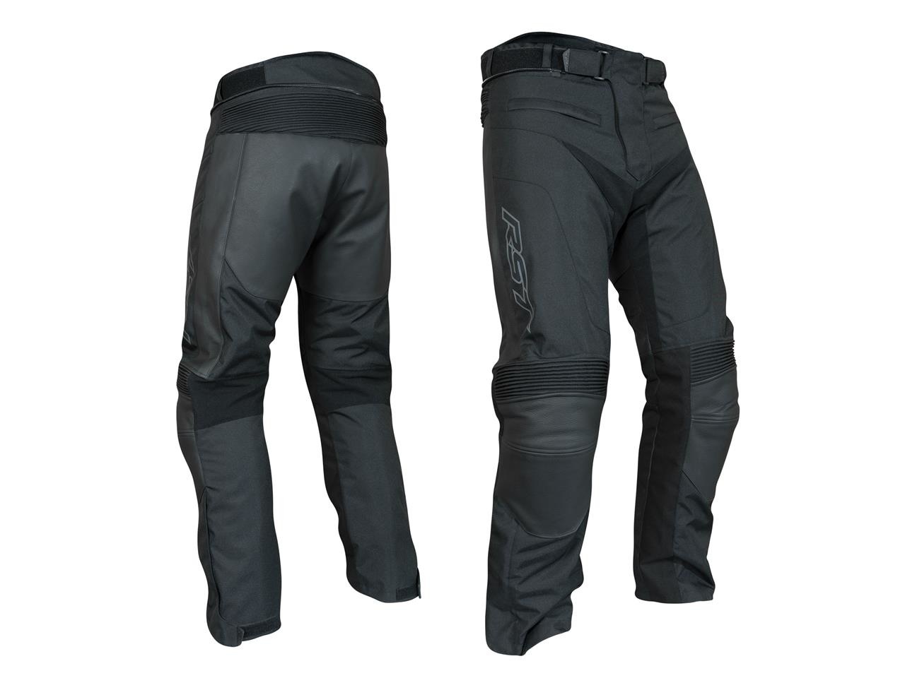 RST Black Syncro Plus Textile / Leather Motorcycle Pants S