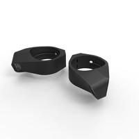 Abrazadera de Horquilla Tipo Tres (2 Piezas) con Señal de Giro y luz de Posición Integradas, Incluye Resistencia y Enchufe Honda | (Elegir Modelo)