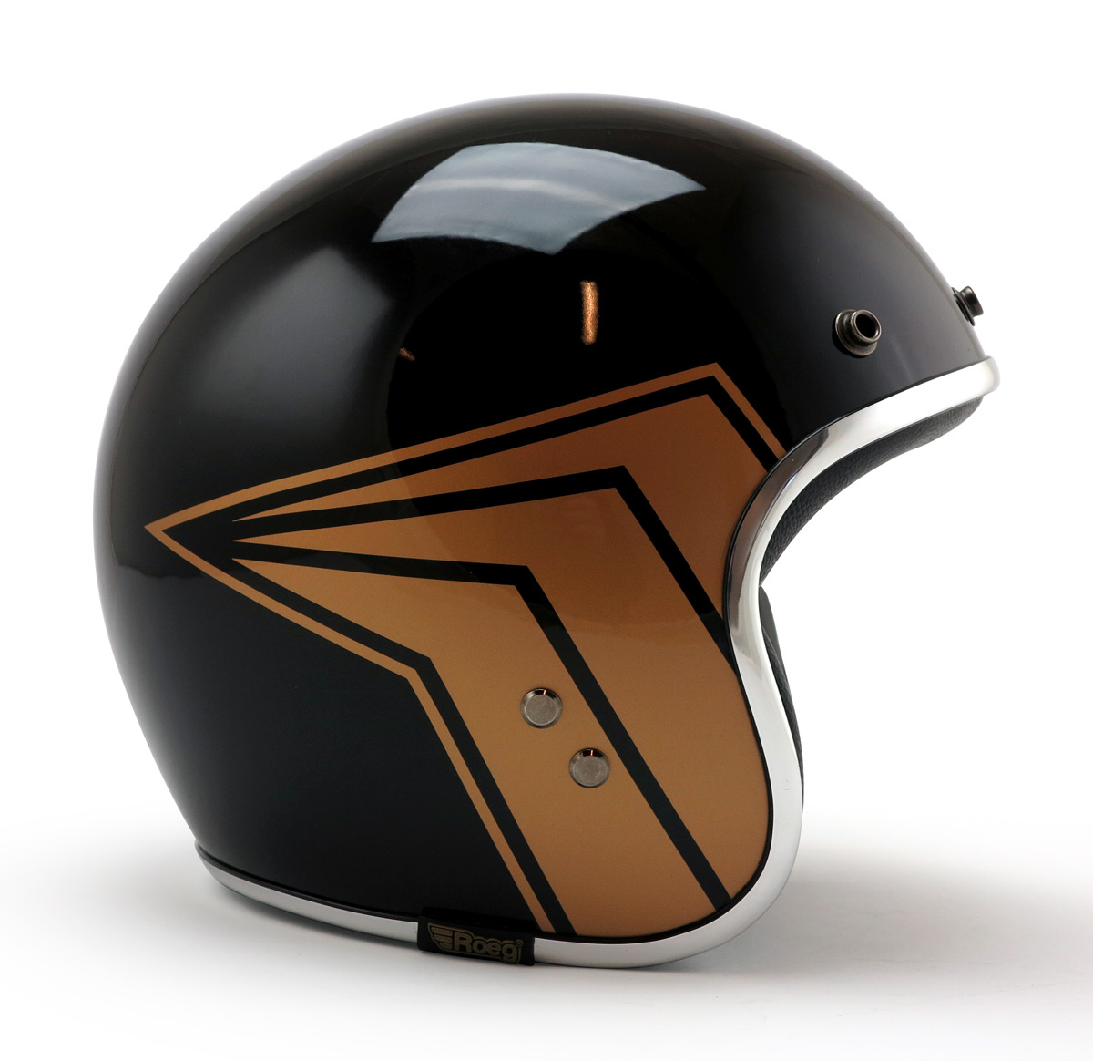 Roeg 13 1/2 Skull bucket helmet Gloss black