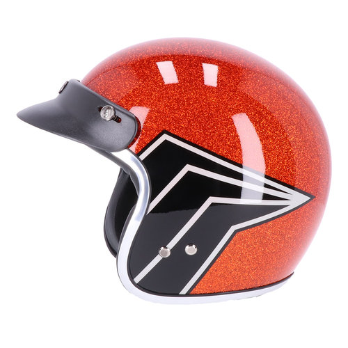 Casco Jet Vintage Nero/Rosso Roeg Jettson 2.0