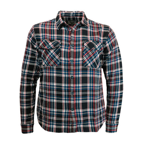 13½ Camisa a Cuadros Woodland | Azul Marino/Rojo