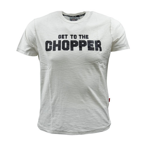 13½ Get To The Chopper T-Shirt | Grauweiß