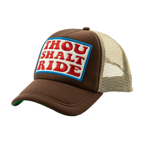 13½ TSR Trucker Cap Brown with a PreCurved Peak