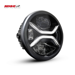 FARO MOTO ANTERIORE HARLEY HONDA GUZZI YAMAHA CUSTOM CAFE RACER LED