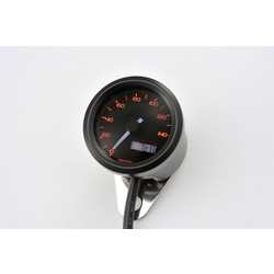 Daytona Velona 48mm speedometer 140 km/h black 3-LED