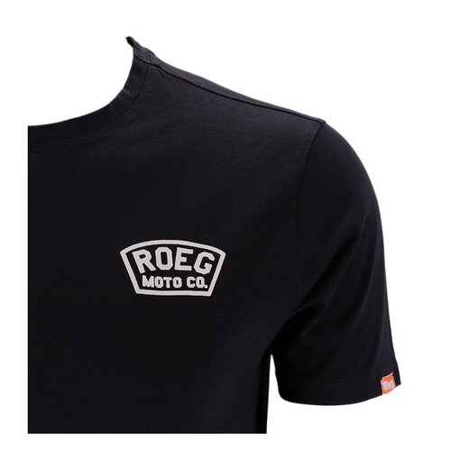 Roeg T-Shirt Shield | Off Black