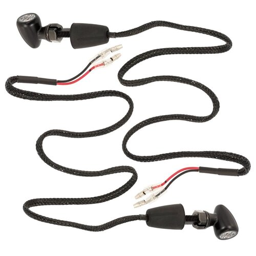 Motone Indicatori di Direzione PICO LED T/S | Coppia Nero M8