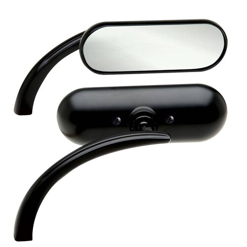 Arlen Ness Mini Specchio Ovale Nero (Seconda Possibilità)