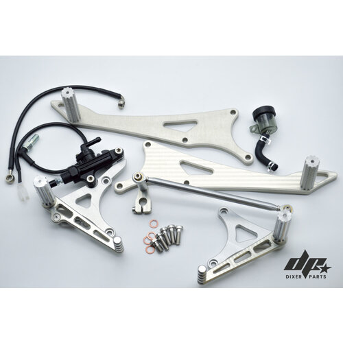 Dixerparts Voor + Achter Sets DUBBELE Voetensteun | BMW K100 K75 K1100 Cafe Racer Scrambler