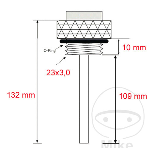 JMT KTM 640 950 990 Ölpeilstab mit Temperaturanzeige