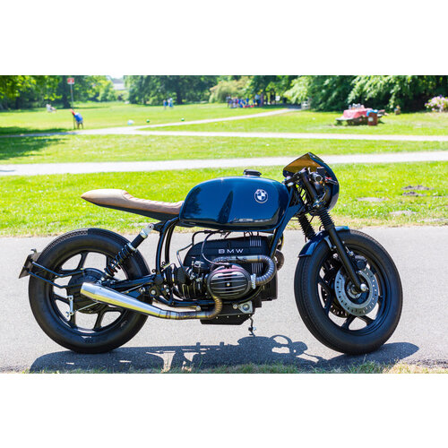 Bmw R 80 Custom Grasa Mancha Garaje