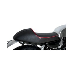 SR400/500/T Double seat 'Classic Racer' Black with orange piping