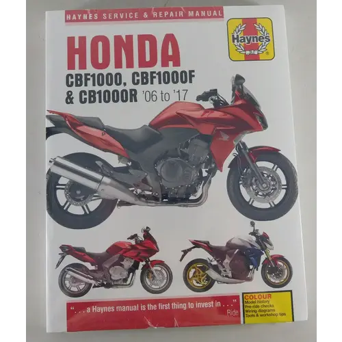 Haynes Manual de reparación HONDA CBF1000 CBF1000F CB1000R 06-17