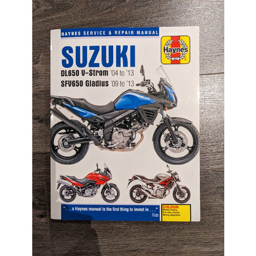 Haynes Manual de reparación SUZUKI DL650 V-STROM & SFV650 04-13