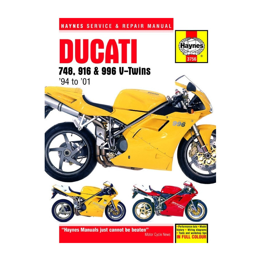 DUCATI 748, 916 マニュアル desmoquattro 129 Werkplaatshandboek DUCATI 748 916 & 996 V-TWINS kopen bij