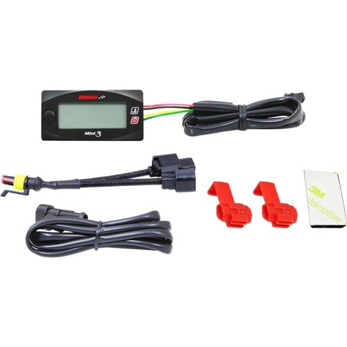 KOSO Dubbele thermometer Mini 3 (met achtergrondverlichting)