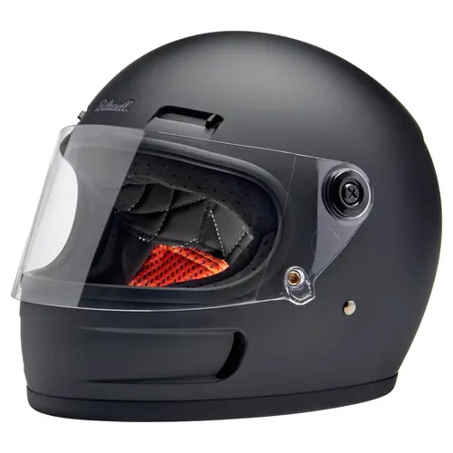 Biltwell Casque Gringo SV - Noir Mat (Choisissez la Taille)