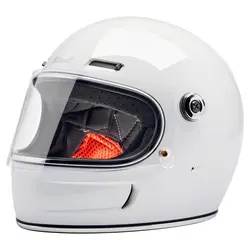 Biltwell Gringo SV Helmet - Gloss White (Choose Size)