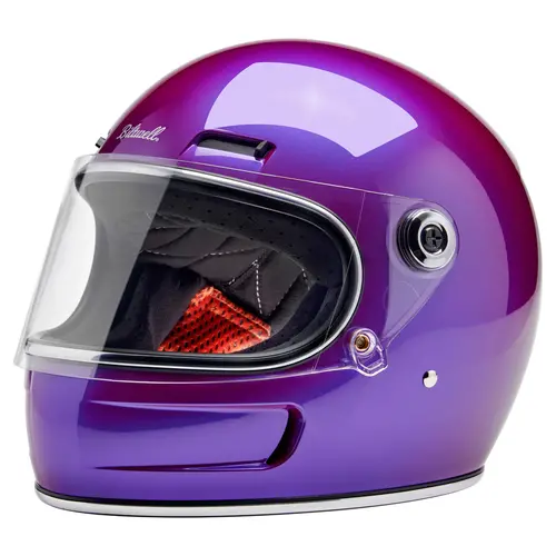 Biltwell Casque Gringo SV - Raisin Métallisé (Choisissez la Taille)