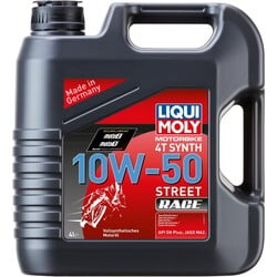 Motorfiets 4T Synth 10W-50 Street Race | 1 Liter of 4 Liter