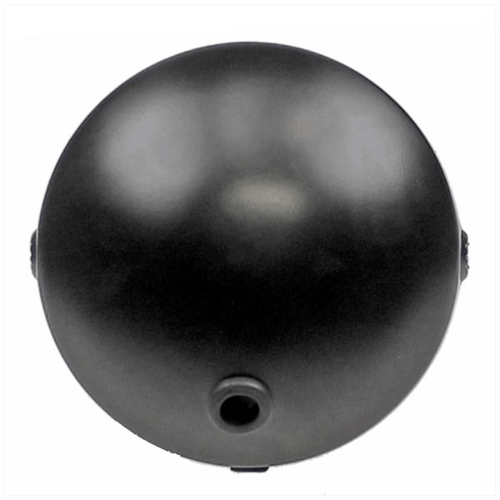Phare Universel Rond 13cm Noir / Chrome
