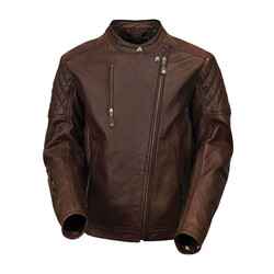 Leather Jacket Clash Brown 2XL