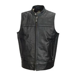 Roland Sands Leather Vest Colt Black