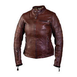 Maven Lederjacke Tabak Frauen