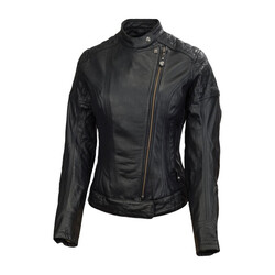 Roland Sands Leather Jacket Riot Black Women 2XL