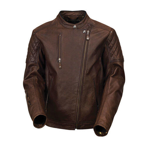 Roland Sands Leather jacket Clash Brown 3XL